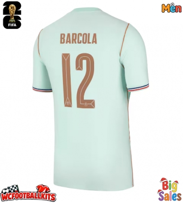 France Bradley Barcola #12 Replica Away Stadium Shirt World Cup 2026 Short Sleeve